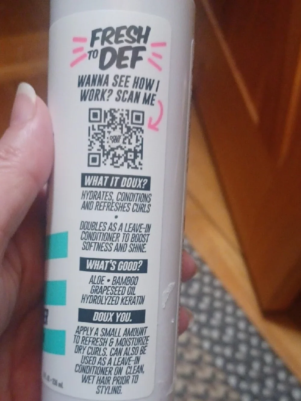 The Doux Fresh to Def Wash + Go Leave-In Curl Refresher — Read Description
